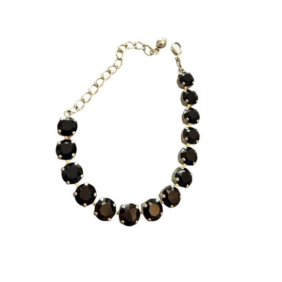 Sabika LIKE Silver Tone Black Bracelet - Picture 1 of 7